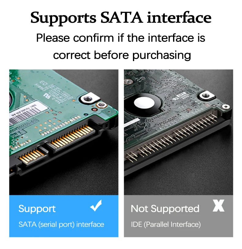 UTHAI Q5 3-Zoll USB 2.5 tragbares Festplattengehäuse, geeignet für Laptop-Solid-State/mechanische Festplatten, unterstützt SATA-Schnittstelle – Detail 12
