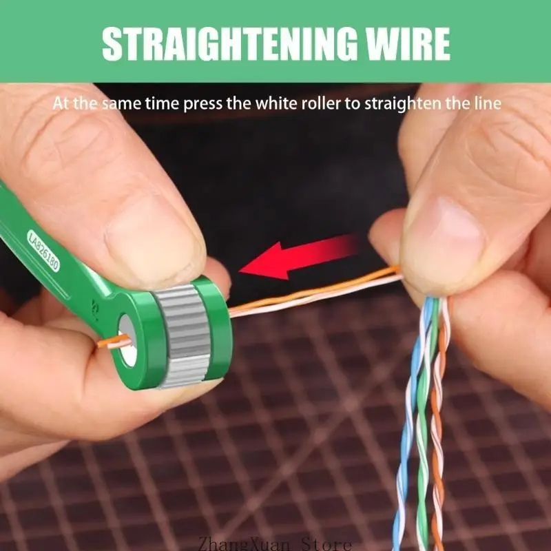 3XUF 0.8-1.8mm 엔지니어 와이어 스트레이트 너 네트워킹 케이블 와이어 쌍 분리기 도구 케이블 관리 도구 용 풀기 도구