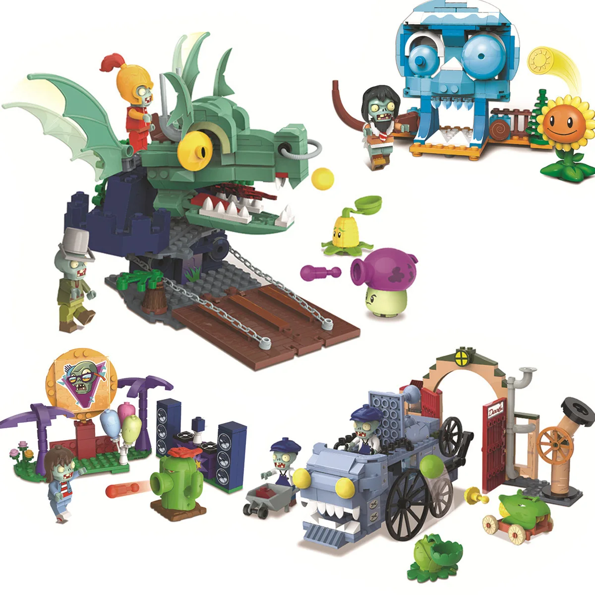 Plants vs. Zombies Building Blocks Brinquedos, Mysterious Egypt