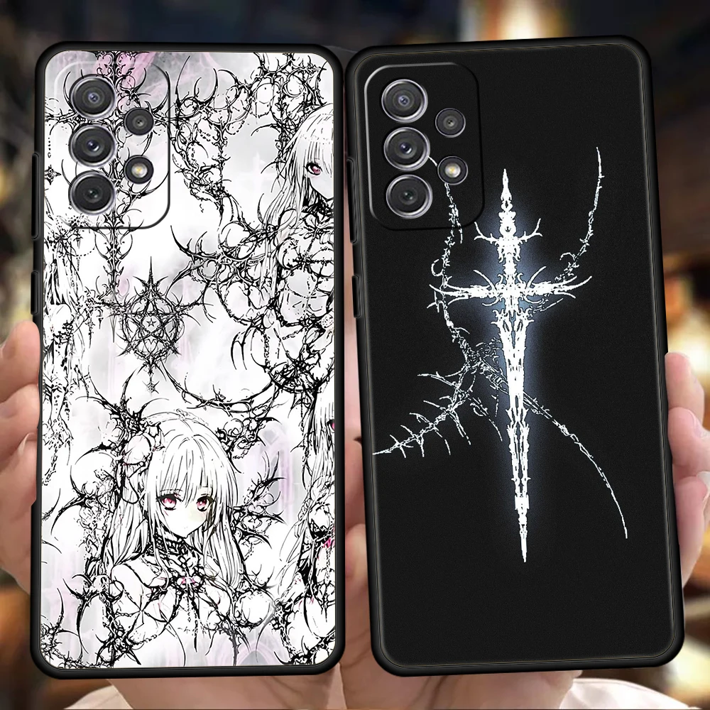 Cyber Sigil Cross Line Soft TPU Shell Phone Case