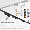 Smart Home Tuya Dimming 6MM Ultra-Thin Ceiling Mount 48V Magnetic Track Light System Thin Slim Surface Mounted Linear Light 6