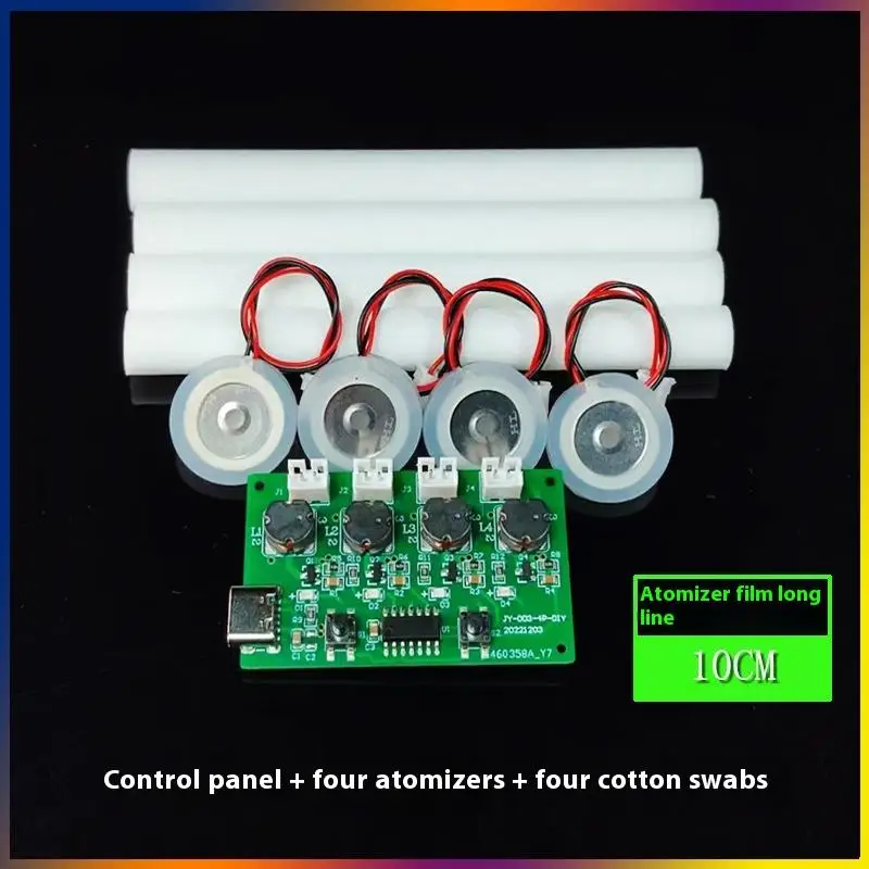 Four Spray Humidifier Type-C USB Mini Humidifier DIY Kits Mist Maker And Driver Circuit Board Atomizer Sheet With Stand 3