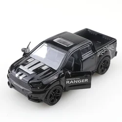 Alloy Simulation Small Truck with Openable Doors - Children's Toy and Decorative Cake Ornament Gift (Black)