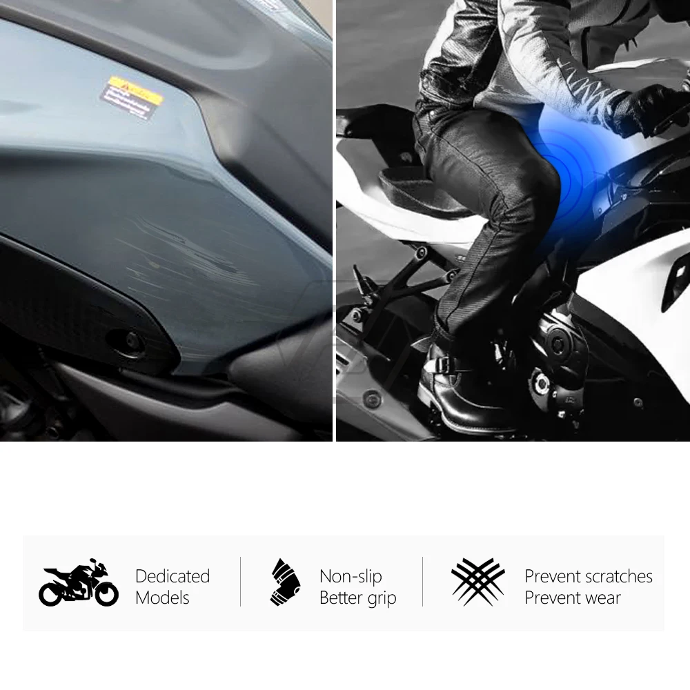 For Honda CB1000R 2021-2022 Tank Grip Traction Pad Side Tank Pad Protection Knee Grip Mat Tank Rubber Sticker