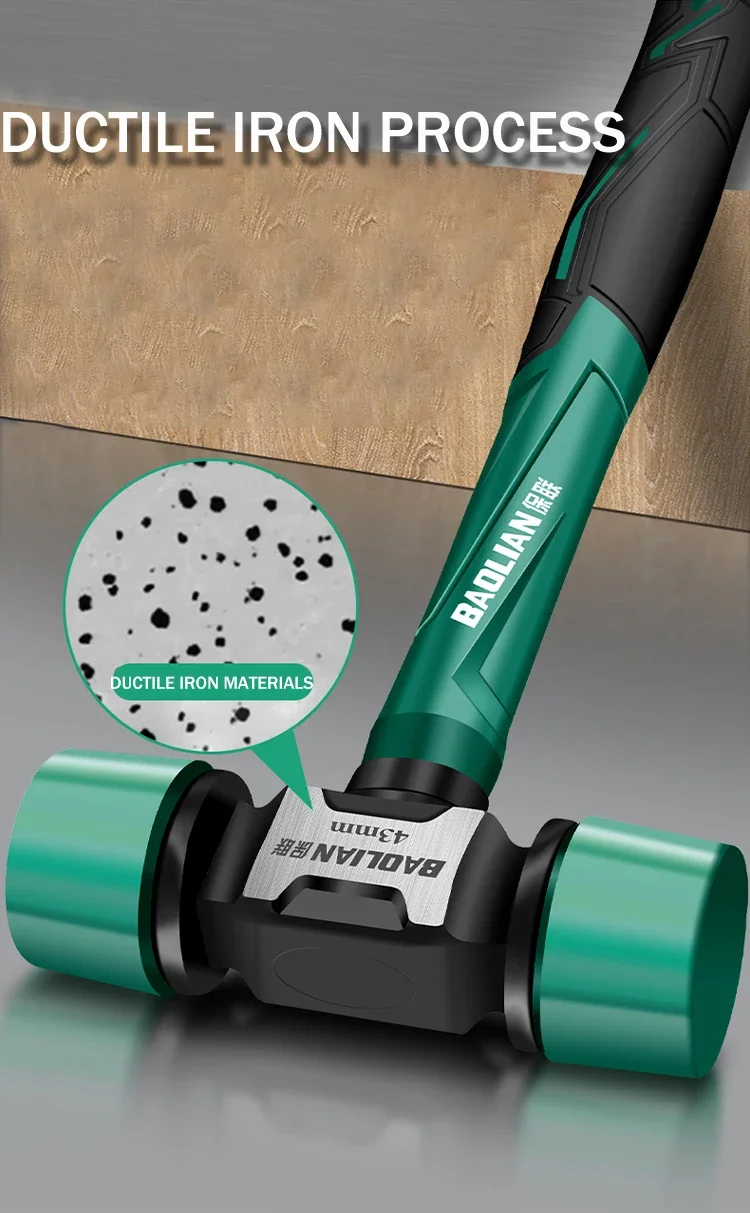 Description Picture 4 of itemRubber Hammer Transformable Multifunctional High Resilience Rubber Hammer Anti-vibration and Non-slip Professional Work Tools