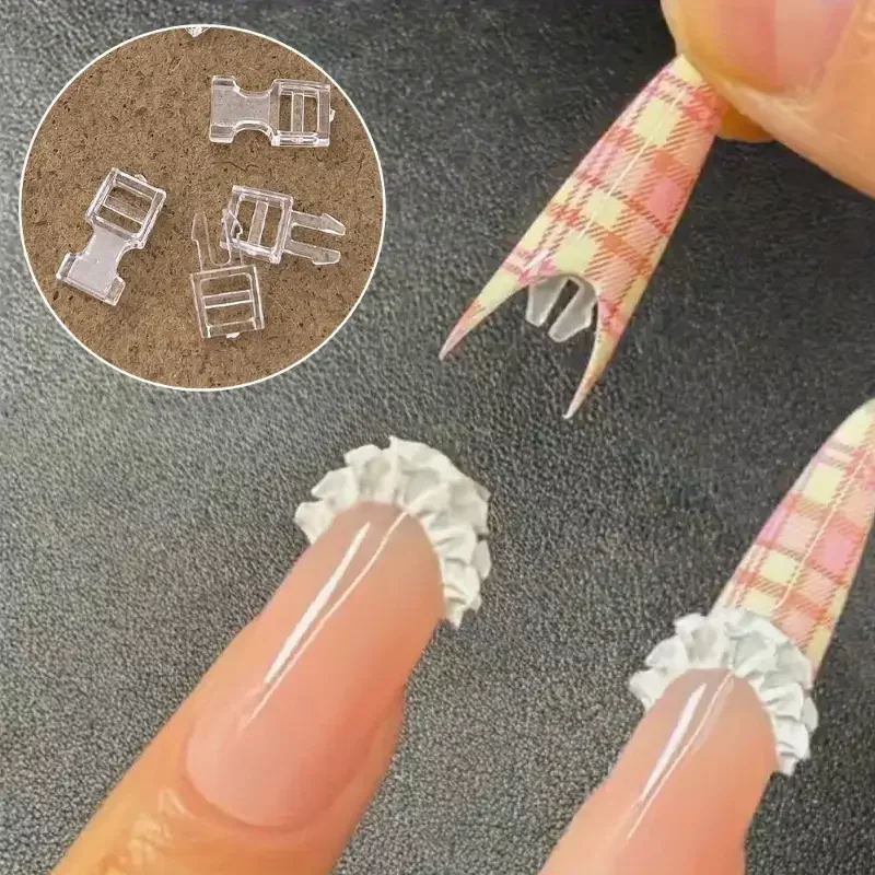 Gefälschte Nagel Verlängerung Spleißen Schnalle Abnehmbare Snap Transparent Unsichtbare Nagel Patch Fixateur Nail art Werkzeuge Für DIY Dekorationen – Detail 1