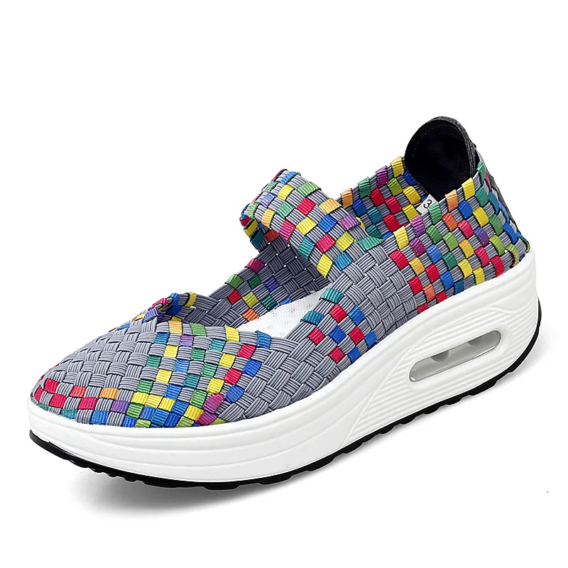 2023 Spring Summer Fashion Hollows Breathable Women's Sneakers Comfortable Soft Bottom Dance Shoes Large Size Shoes for Women