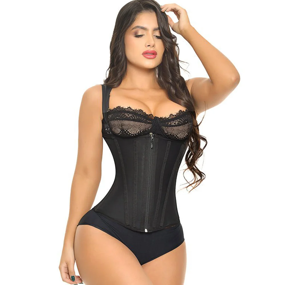 Fajas Postpartum Recovery Reducing and Shaping Girdles for Women Corset  With Zipper and Hooks Waist Trainer Daily Flat Abdomen - AliExpress