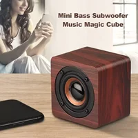 Speaker Bluetooth Wireless Subwoofer Stereo Powerful Bass Theater Sound Box HIFI Music Player For Phone Laptop PC Retro Wooden 1