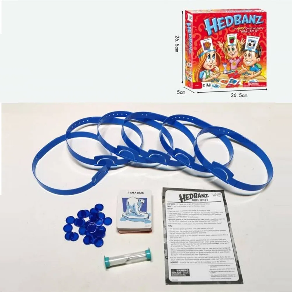 Guess Who I Am Hedbanz Game English Card Toy Parent Child Interactive English Guessing Game 2