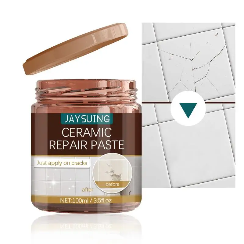 Pasta de Reparação de Porcelana para Reparação de Pia Pasta Branca para Azulejo Cerâmico e Banheira Reparação Rápida