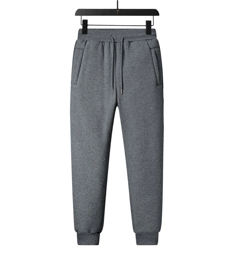 Winter Lamb Pants Men Thick Lambswool Warm Sweatpants Thermal Casual Trousers Joggers Thicker Sports Trouser Plus Size_voghion.com