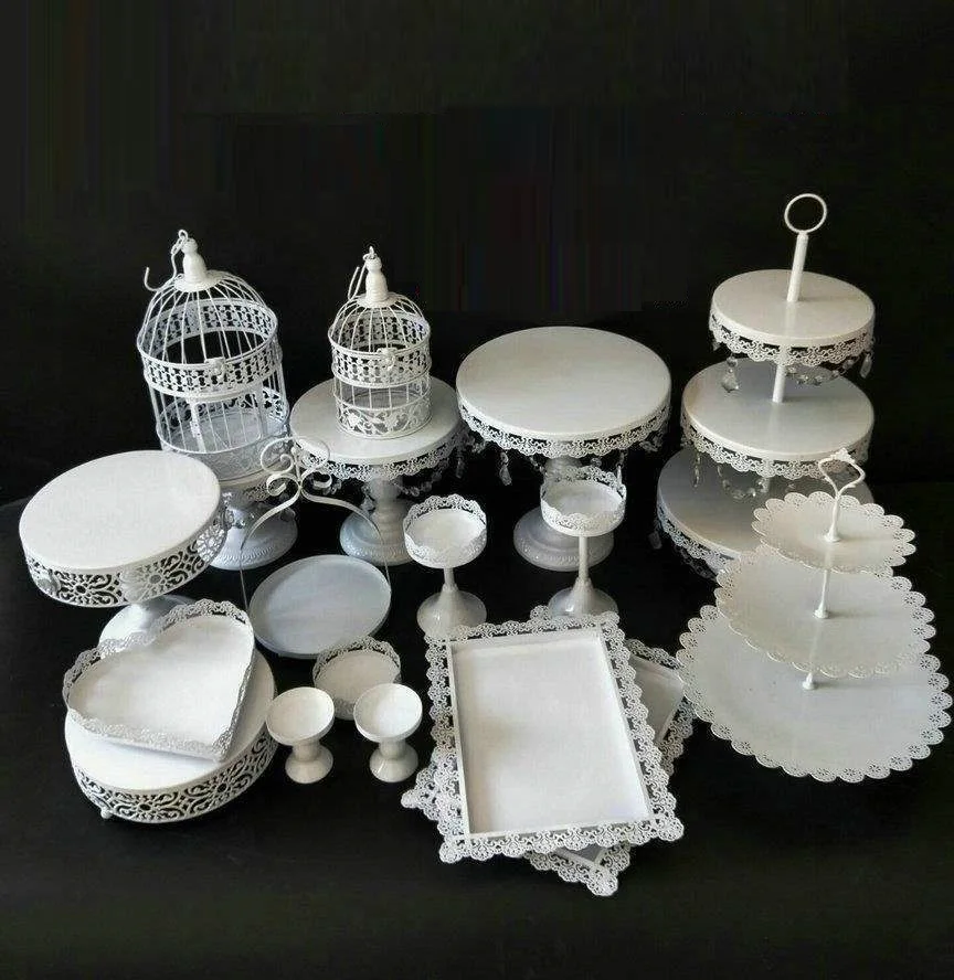 

Tea Break Table Iron Plate Cake Plate Cold Meal Table Home Snack Rack Simple Birthday Dessert Table Display Cake Rack