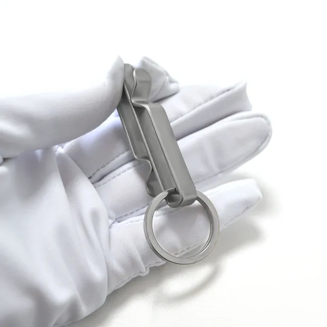 SanThree Titanium Belt Loop Clip for Keys, S-Shaped Double Side