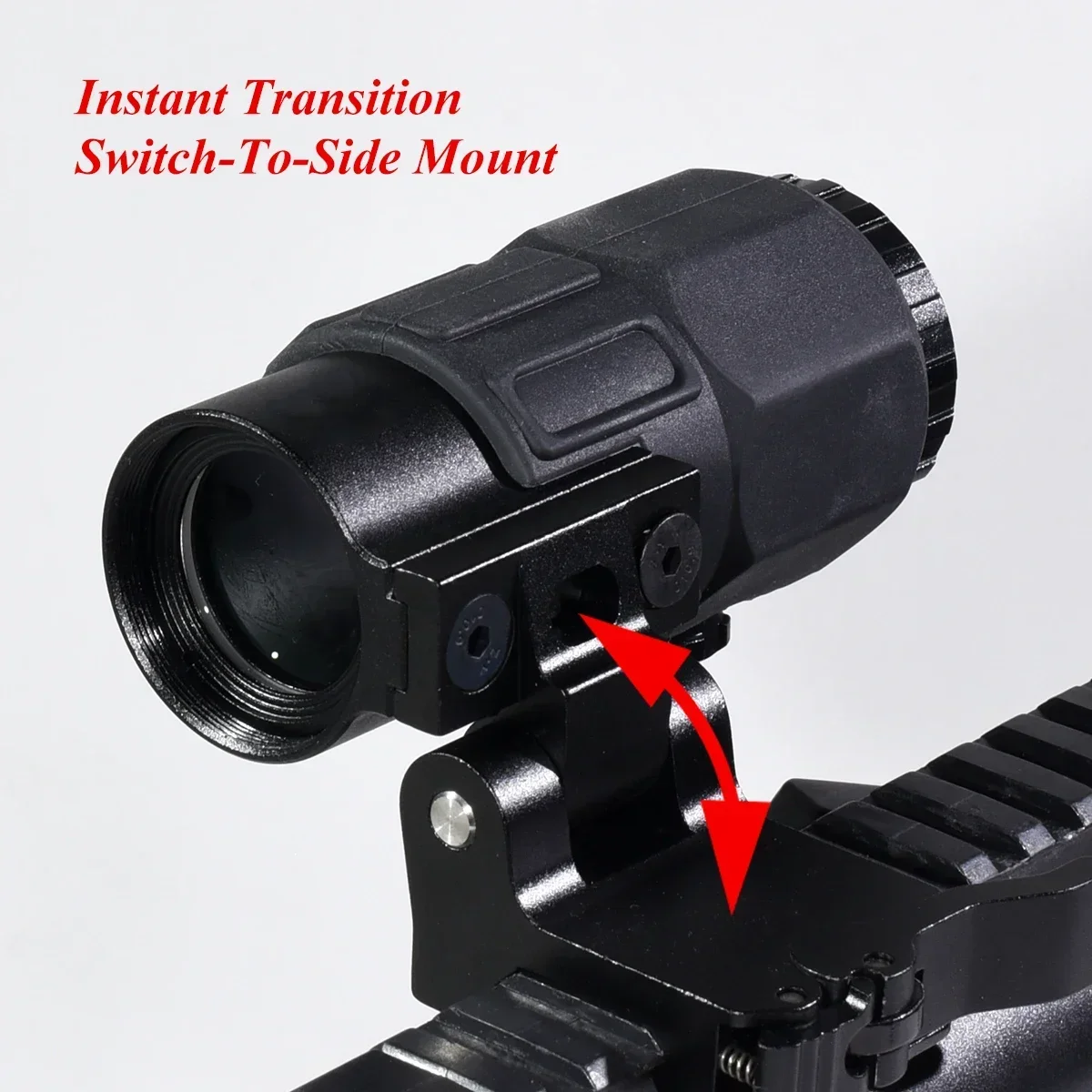 Tactical Magnifier Scope Tactical E*t*ch G33 G43 G45 Fixed 3X 5X Magnifier Scope with Switch To Side Quick Detachable QD Mount Hunting Sight Fit Hunting