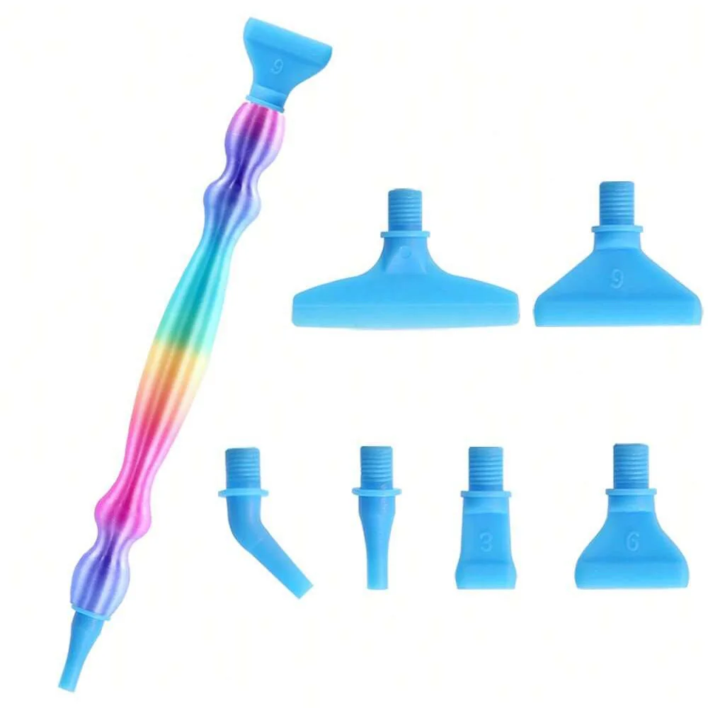 5D Diamond Painting Pen Kit Resin Ergonomic Point Drill Pens with Multifunctional Tips Embroidery Cross Stitch Accessories