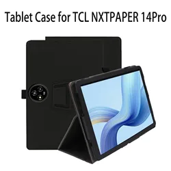 Premium Shockproof Tablet Case with Kickstand Function - PU Leather Protection (Black)