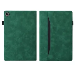 Luxury PU Leather Wallet Tablet Case - Elegant Design - A11 Plus (11 inch) (Green)