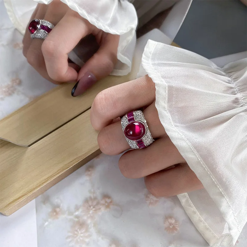 KQDANCE Lusso 925 Sterling Silver Grande Taglio Ovale 10*12mm