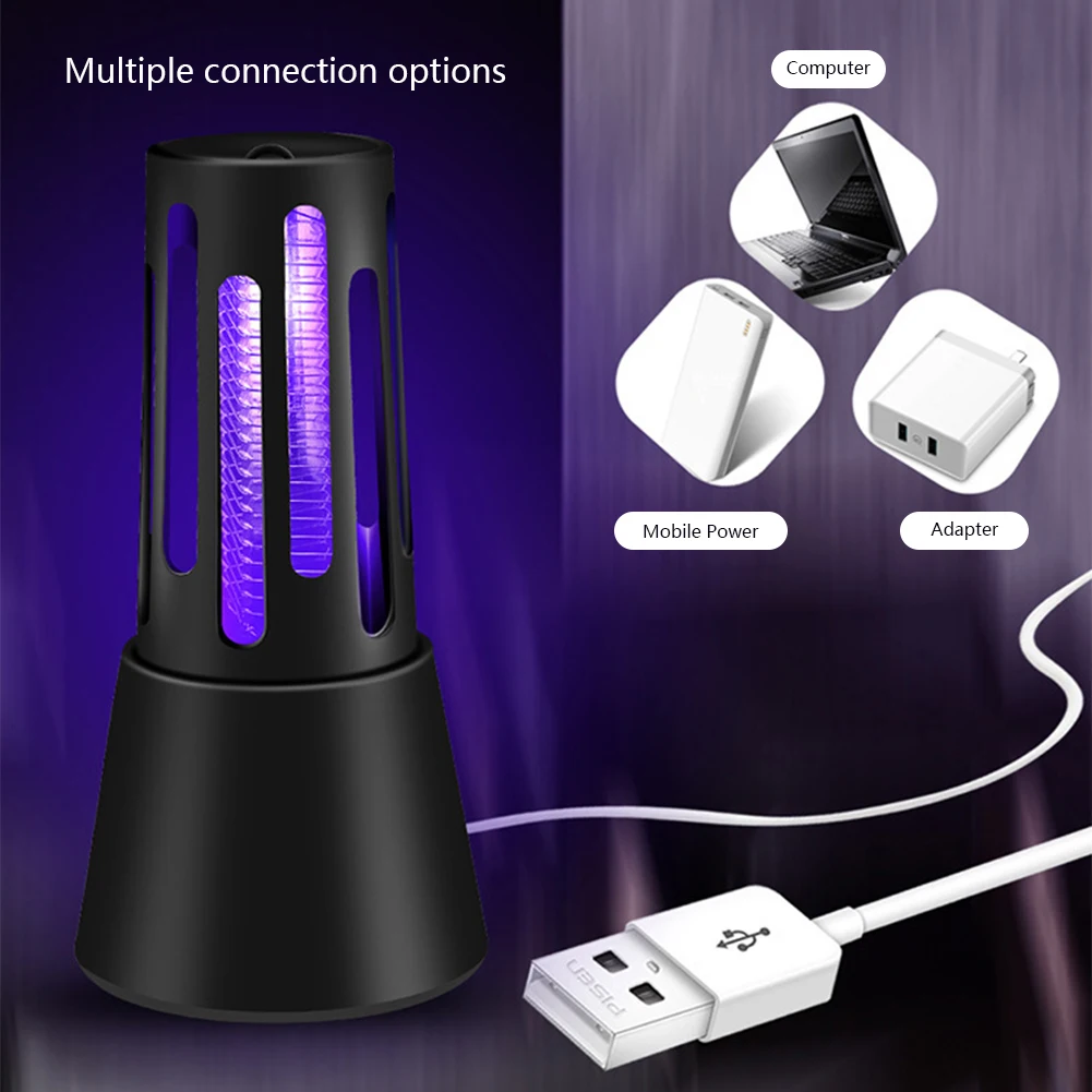 110-220V Electric Shock Mosquito Killer Lamp USB Fly Trap Zapper Insect Killer Repellent Bedroom Outdoor Anti Mosquito Trap