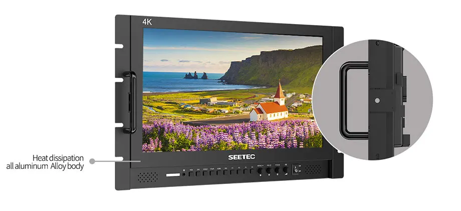 P173-9HSD-RM 17.3 Inch 1920x1080 Rack Mount Broadcast LCD Monitor with V Battery