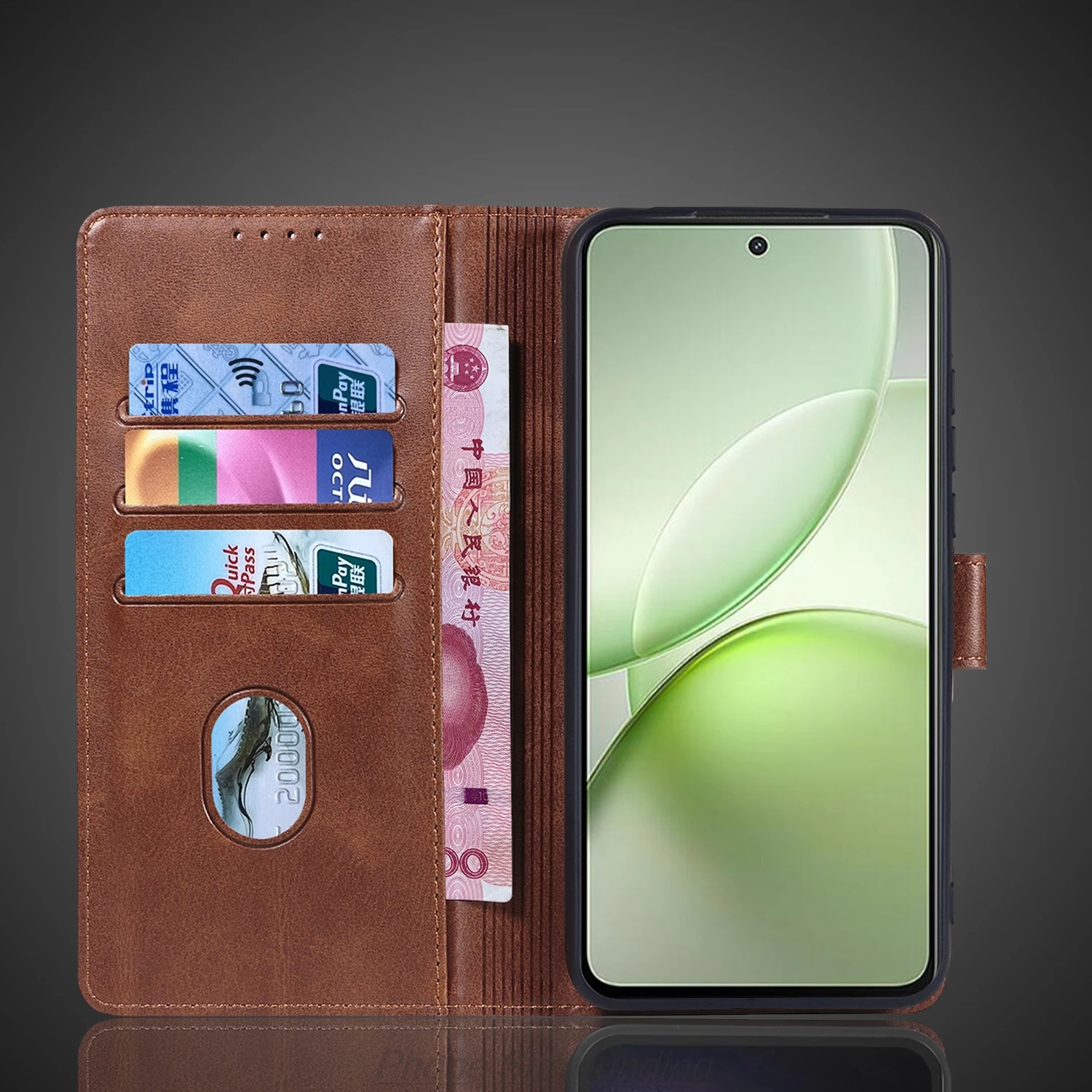 Deluxe Wallet Flip Leather Phone Case - Premium Protective Holster Cover