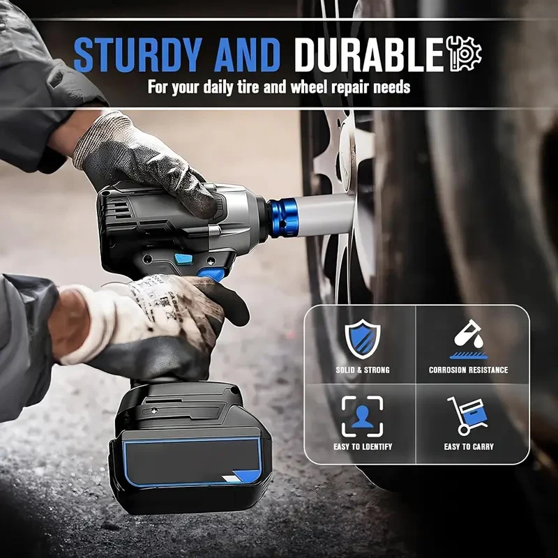 1/2" Drive Lug Nut Socket Set Wheel Socket Set Impact Lug Nut Socket Set Thin Wall Lug Nut Socket Set with Colored 2