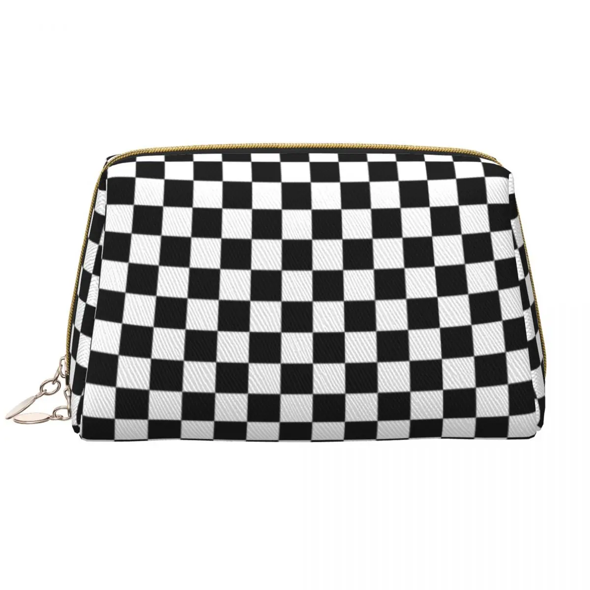 

Travel Ska Checkerboard Toiletry Bag Fashion Reggae Music Cosmetic Makeup Organizer for Women Beauty Storage Dopp Kit Box