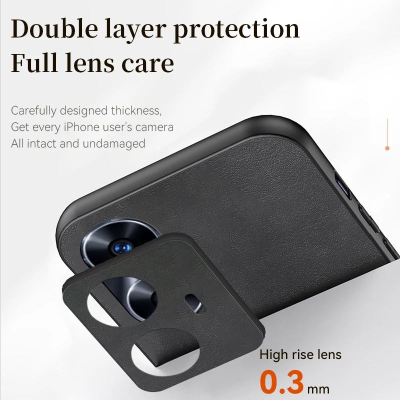 Magnetic Car Mount Leather Holder Case Cover