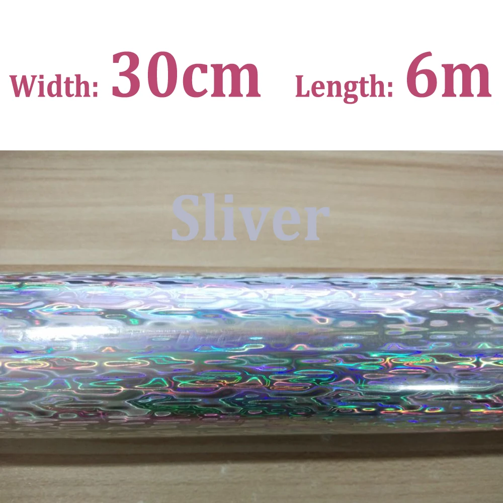 8cm*6m / 30cm*6m Hot Stamping Holographic Foil For Fishing Lure DIY Fishing  Skin Material Laser Foil Sliver Rose Green Yellow - AliExpress