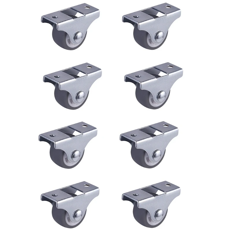 8 Pieces Mute Chair Caster Floors Chair Mats Replacement for All Floor