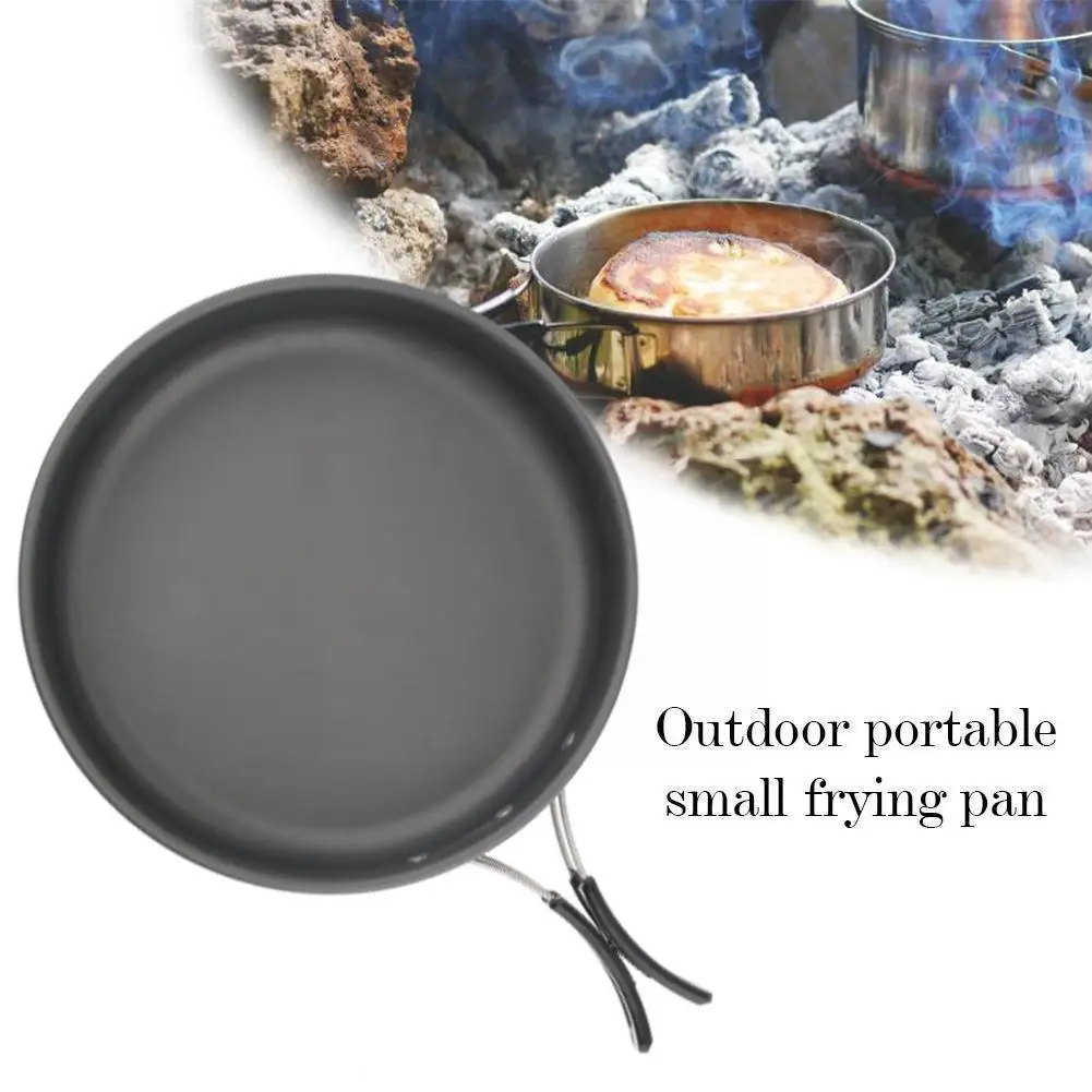 Outdoor Portable Pan Small Frying Pan Camping Picnic Camping Nonstick Pan Cooking Utensils