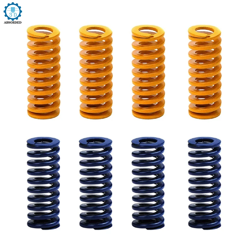 4/8PCS 8*20mm 3D Printer Motherboard Compression Springs Light Load Heatbed Springs Bottom Connect Leveling For Ender 3 CR 10