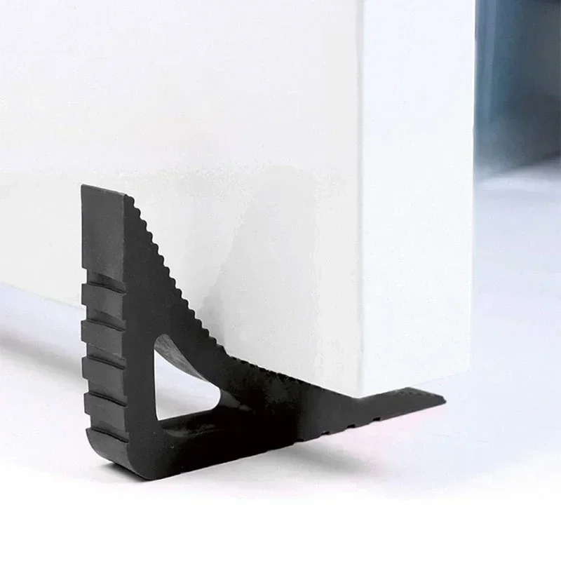 Rubber Door Stopper Reusable Floor Block Door Wedge Home Window Limiter Home Office Anti-collision Stops