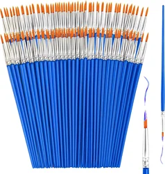 Premium Painting & Art Brush Set - 50/100 Pieces for Watercolor, Handcraft, and Pottery Creations (100Pcs Point Brush)