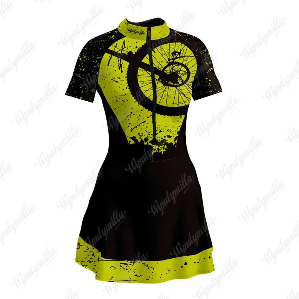 

Vestidinho Feminino Triathlon Female Mtb Cycling Skirt Ciclismo Fitness Running Sport Dress Cheerleaders Skirt Macaquinho Saia