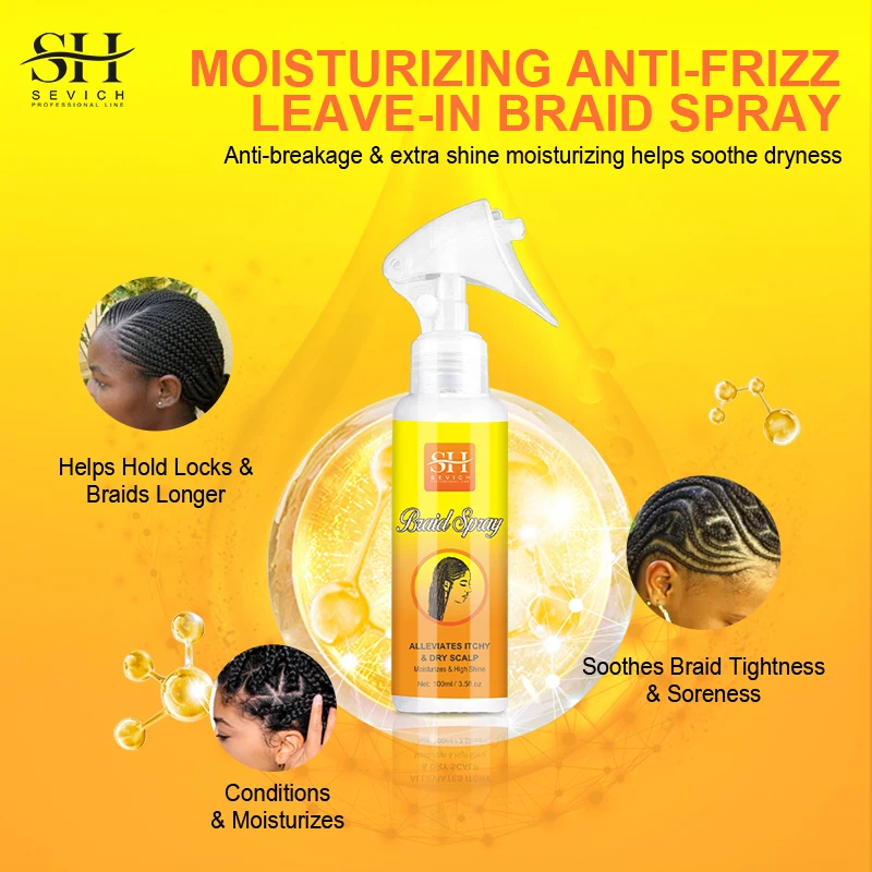 Sevich Hair Cleaning Anti Itching Spray Scalp Hair Follicle Anti Loss Natural Beauty Health Moisturizing Care Spray