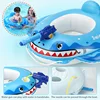 Baby Swimming Pool Float With Water Gun Accessories Shark Swim Ring Inflatable Floating Fun Toys Swim Seat Boat For 3-6Y 5