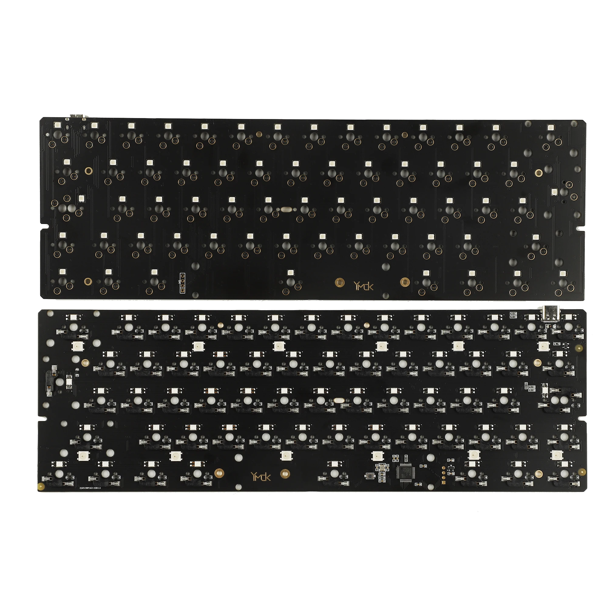 Soquete Inteiramente Programável do Kailh Ymd62 Gh60 Pwb Iso Rgb Via Frasco para Injetáveis