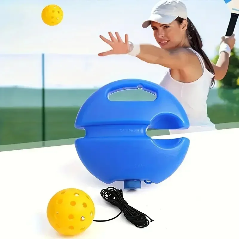 Pickleball Training Aids Bases With Elastic Rope Ball Professional tennis accessories Pickleball Practice Tool Self Duty Rebound Trainer