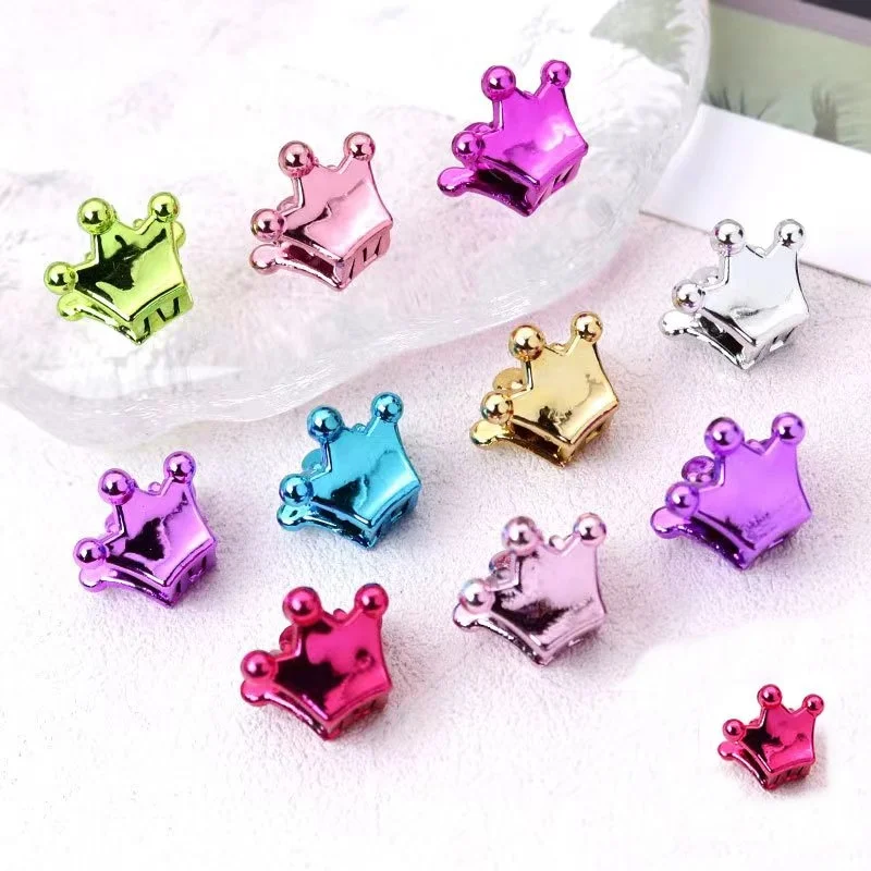 

10Pcs Colorful Small Hair Claws Girls Cute crown Hair Clips Hair Accessories Kids Cartoons Headwear Gift