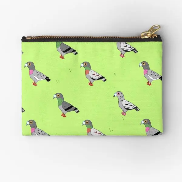 

Pigeon Party Zipper Pouches Socks Small Packaging Wallet Bag Cosmetic Pure Women Pocket Panties Key Storage Men Coin Money