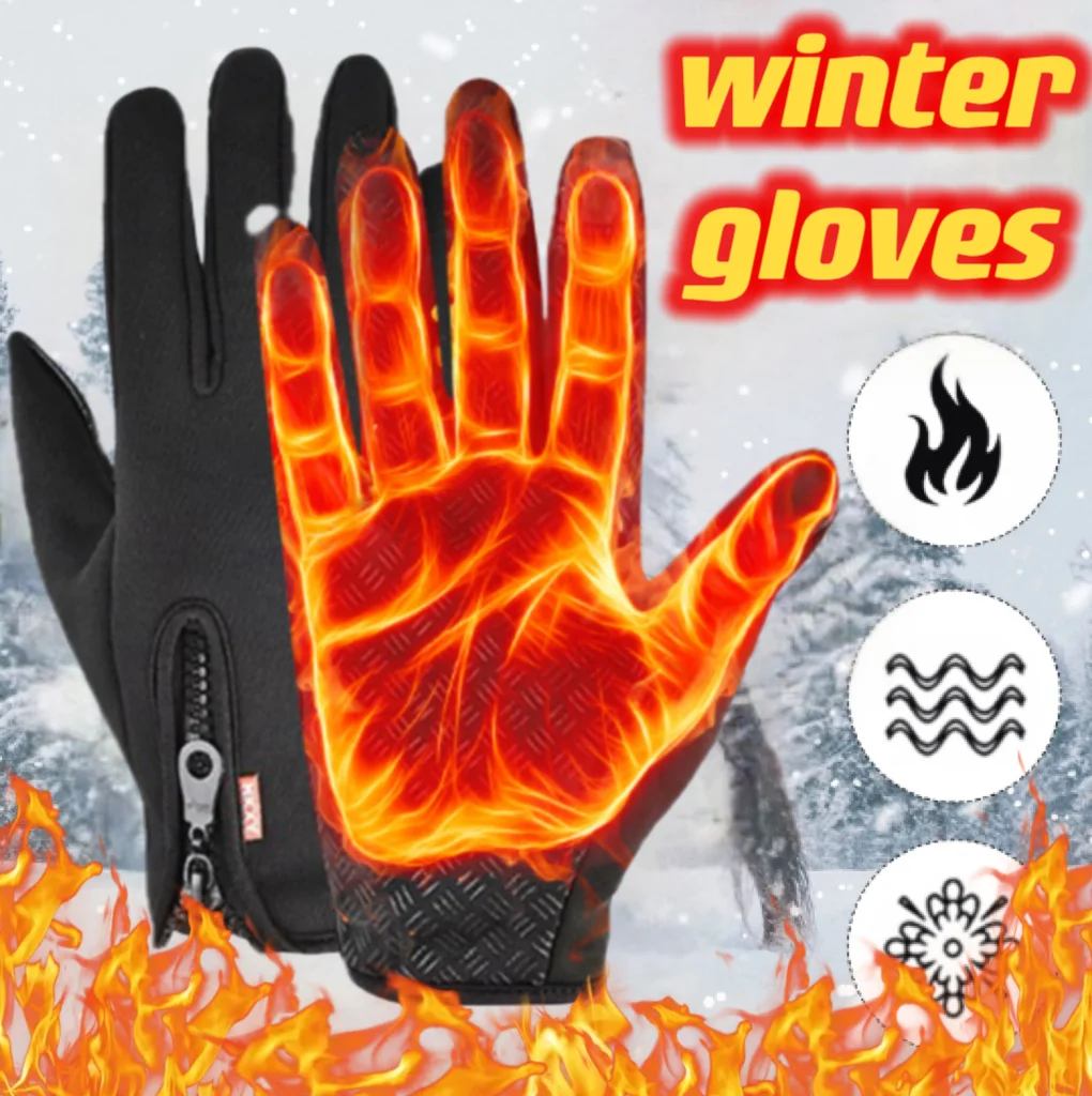 

Winter Gloves For Men Women Warm Touchscreen Full Fingers Gloves Outdoor Sport Plus Velvet Gloves Waterproof Cycling Ski Mittens