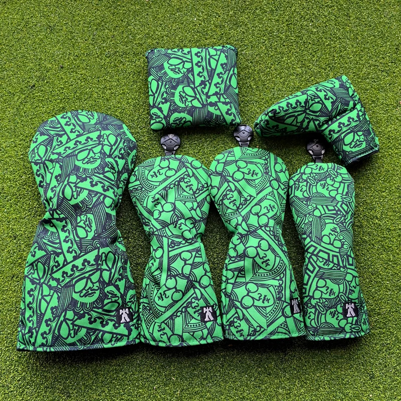 

Kings and queens Golf Club #1 #3 #5 Wood Head covers Driver Fairway Woods Cover Putter Headcover Nylon cloth