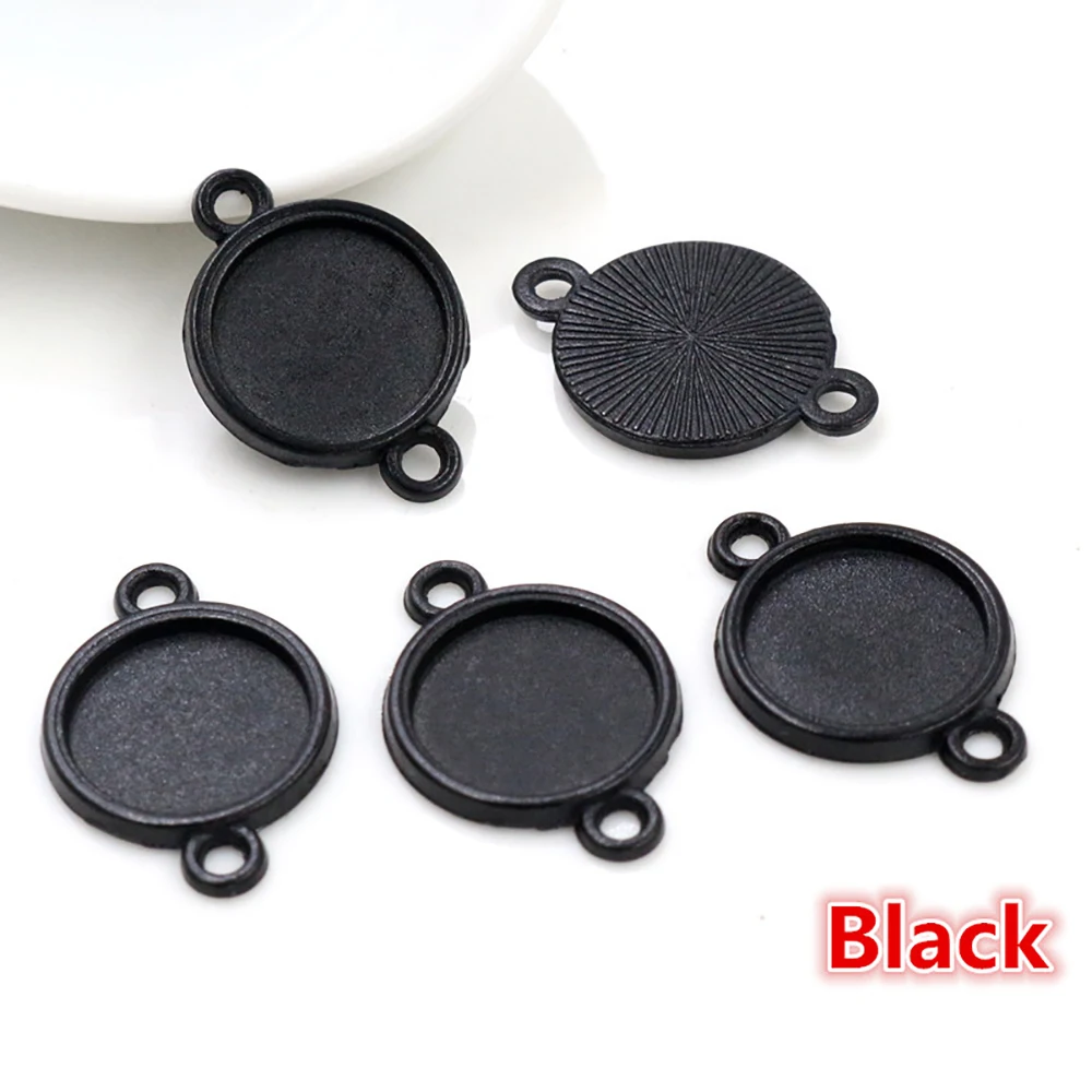 Classic Multi-Size Color-Plated Cabochon Pendant Base