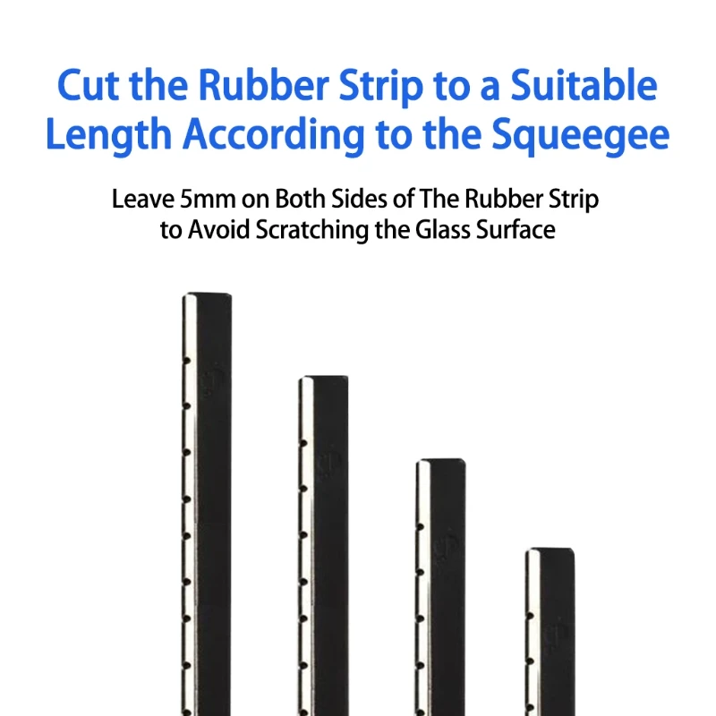 Rubber Window Cleaning Gadgets Squeegee Shower Cleaner Window Squeegee Refills 2 Colors