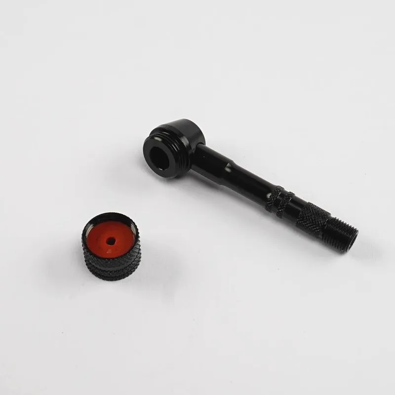 Bicycle Black Disc Wheel 90 Degree Adapter Fix MTB Road Bike Presta Pump Valve Rim Adapter Convert Connector Cycling Accessorie bicycle valve adapter bicycle valve accessories