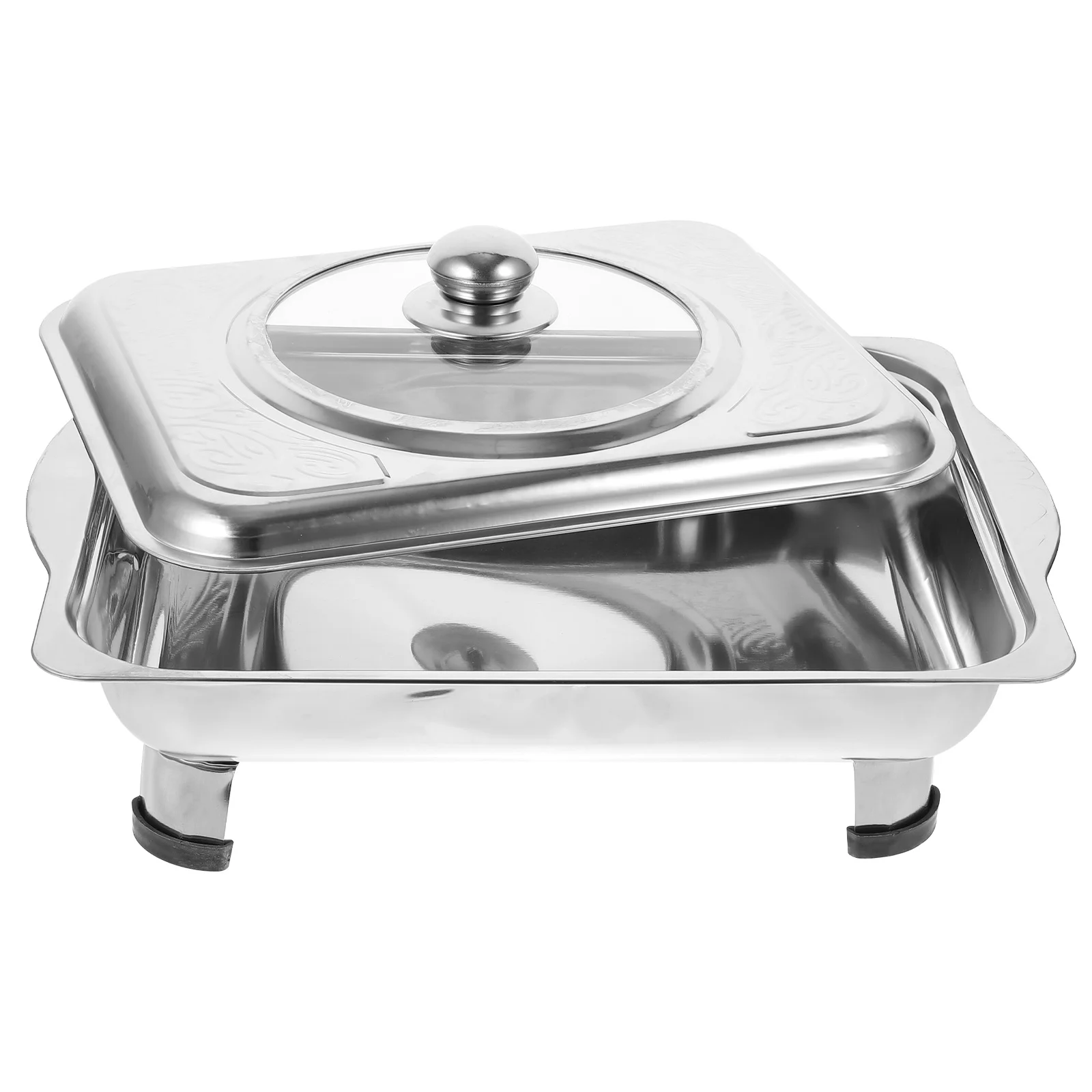 ChafingBuffetPanDishsetServerSteelStainlessMetalPotDishes
