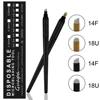 5PCS Black Pink White Disposable Microblading Pen Manual Hand Tool With Cap Eyebrow Plastic Tattoo Supply