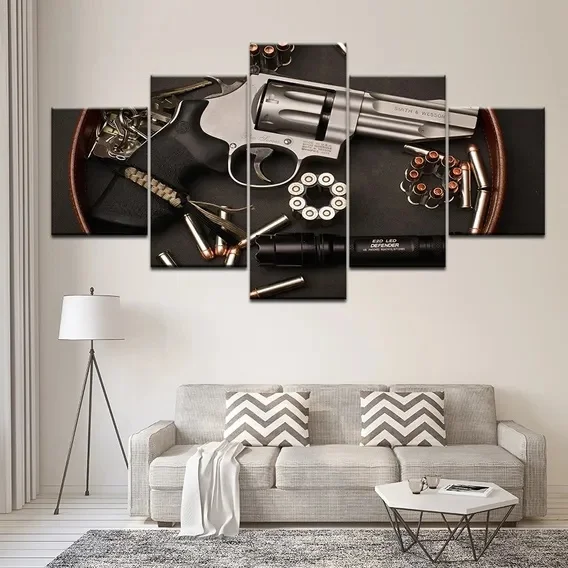 Quadros Decorativos Arma De Fogo Muni o Painting Calligraphy 